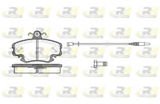 Sada brzdových platničiek kotúčovej brzdy ROADHOUSE 2141.30