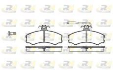 Sada brzdových platničiek kotúčovej brzdy ROADHOUSE 2143.02