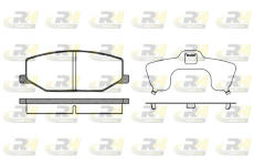 Sada brzdových platničiek kotúčovej brzdy ROADHOUSE 2190.10