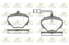Sada brzdových platničiek kotúčovej brzdy ROADHOUSE 2222.01