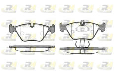 Sada brzdových platničiek kotúčovej brzdy ROADHOUSE 2270.25