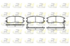 Sada brzdových platničiek kotúčovej brzdy ROADHOUSE 2291.02