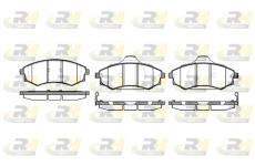 Sada brzdových platničiek kotúčovej brzdy ROADHOUSE 2318.92