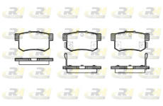Sada brzdových platničiek kotúčovej brzdy ROADHOUSE 2325.32