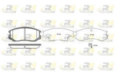 Sada brzdových destiček, kotoučová brzda ROADHOUSE 2357.22