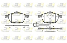 Sada brzdových platničiek kotúčovej brzdy ROADHOUSE 2390.02