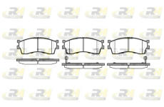 Sada brzdových platničiek kotúčovej brzdy ROADHOUSE 2415.32