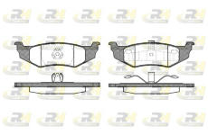 Sada brzdových platničiek kotúčovej brzdy ROADHOUSE 2482.40