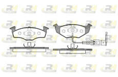 Sada brzdových platničiek kotúčovej brzdy ROADHOUSE 2609.11