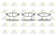 Sada brzdových platničiek kotúčovej brzdy ROADHOUSE 2736.02