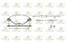 Sada brzdových platničiek kotúčovej brzdy ROADHOUSE 2828.04