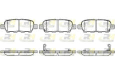 Sada brzdových destiček, kotoučová brzda ROADHOUSE 2876.29