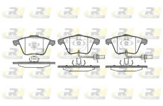 Sada brzdových platničiek kotúčovej brzdy ROADHOUSE 2964.12