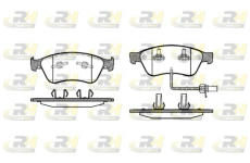 Sada brzdových platničiek kotúčovej brzdy ROADHOUSE 21056.02