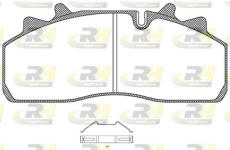 Sada brzdových destiček, kotoučová brzda ROADHOUSE JSX 21254.00