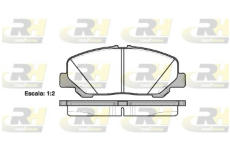 Sada brzdových destiček, kotoučová brzda ROADHOUSE 21287.00