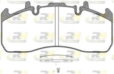 Sada brzdových destiček, kotoučová brzda ROADHOUSE JSX 21317.00