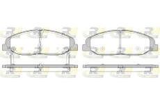 Sada brzdových destiček, kotoučová brzda ROADHOUSE 21334.02