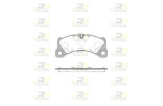 Sada brzdových destiček, kotoučová brzda ROADHOUSE 21345.35