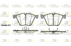 Sada brzdových platničiek kotúčovej brzdy ROADHOUSE 21419.00