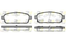 Sada brzdových destiček, kotoučová brzda ROADHOUSE 21432.12