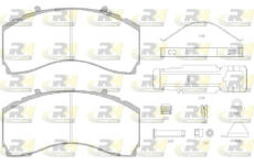 Sada brzdových destiček, kotoučová brzda ROADHOUSE JSX 21480.80