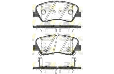 Sada brzdových platničiek kotúčovej brzdy ROADHOUSE 21488.02