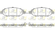 Sada brzdových destiček, kotoučová brzda ROADHOUSE 21518.15