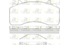 Sada brzdových destiček, kotoučová brzda ROADHOUSE JSX 21526.00