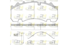 Sada brzdových destiček, kotoučová brzda ROADHOUSE JSX 21554.80