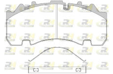 Sada brzdových destiček, kotoučová brzda ROADHOUSE JSX 21554.00