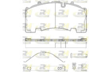 Sada brzdových destiček, kotoučová brzda ROADHOUSE JSX 21555.80