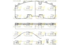 Sada brzdových destiček, kotoučová brzda ROADHOUSE JSX 21556.80