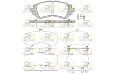 Sada brzdových destiček, kotoučová brzda ROADHOUSE 21558.00