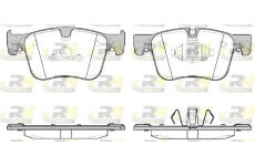 Sada brzdových platničiek kotúčovej brzdy ROADHOUSE 21560.10