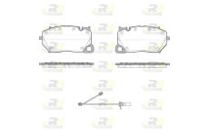 Sada brzdových destiček, kotoučová brzda ROADHOUSE 21743.00