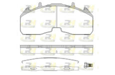 Sada brzdových destiček, kotoučová brzda ROADHOUSE JSX 21842.80