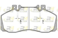 Sada brzdových destiček, kotoučová brzda ROADHOUSE JSX 2245.00