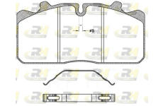 Sada brzdových destiček, kotoučová brzda ROADHOUSE JSX 2658.00