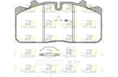 Sada brzdových destiček, kotoučová brzda ROADHOUSE JSX 2658.30