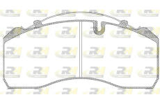 Sada brzdových destiček, kotoučová brzda ROADHOUSE JSX 2814.00