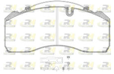 Sada brzdových destiček, kotoučová brzda ROADHOUSE JSX 2814.80