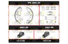 Souprava brzd, bubnova brzda ROADHOUSE SPK 3001.00