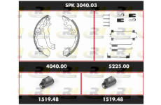 Souprava brzd, bubnova brzda ROADHOUSE SPK 3040.03