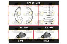 Souprava brzd, bubnova brzda ROADHOUSE SPK 3416.01