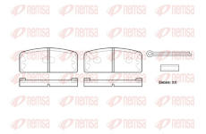 Sada brzdových destiček, kotoučová brzda REMSA 0020.00