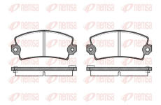 Sada brzdových destiček, kotoučová brzda REMSA 0021.16