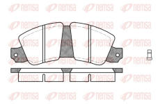 Sada brzdových destiček, kotoučová brzda REMSA 0023.02