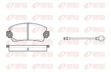 Sada brzdových destiček, kotoučová brzda REMSA 0025.12