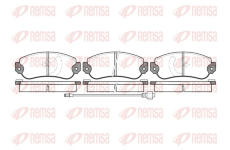 Sada brzdových destiček, kotoučová brzda REMSA 0031.06